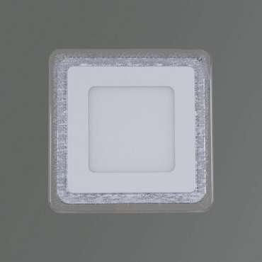 Встраиваемый светильник 36063-9.5-001XW LED6+3W WHITE (акрил, цвет прозрачный)