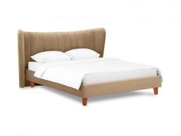 Кровать Queen II Agata L 160х200 светло-коричневого цвета
