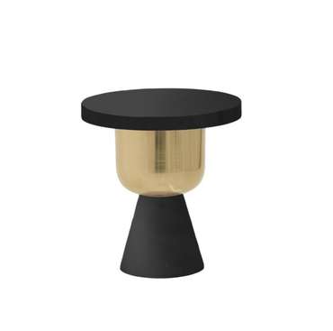 Кофейный стол бежево-золотого цвета