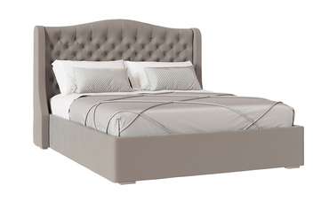 Кровать с подъемным механизмом Орнелла 160х200 серо-бежевого цвета