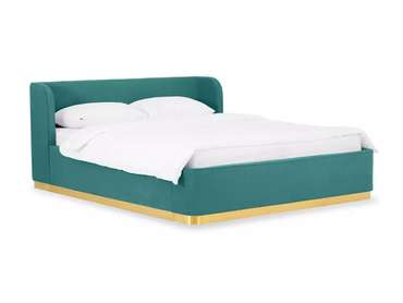 Кровать Vibe 160х200 бирюзового цвета с подъемным механизмом