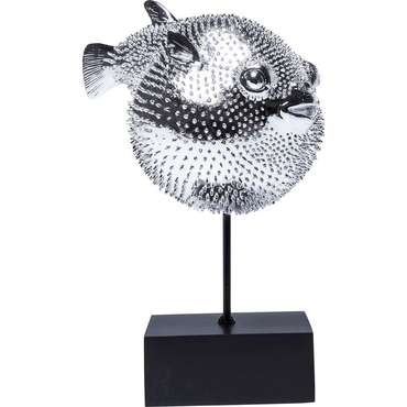 Статуэтка Blowfish Рыба-Шар серебряного цвета
