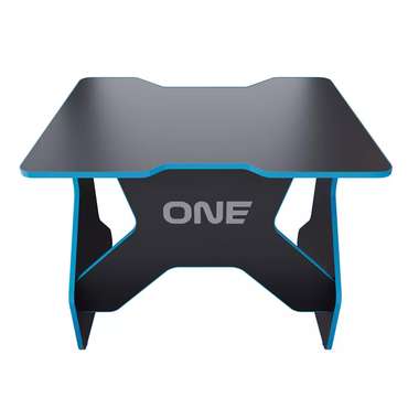Игровой компьютерный стол One черно-синего цвета