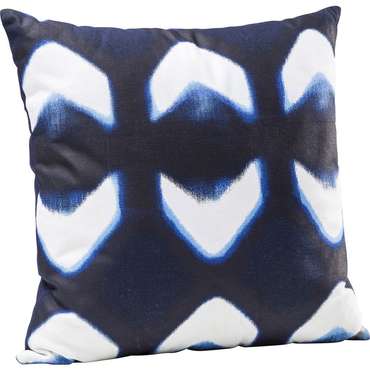 Подушка Santorini сине-белого цвета 