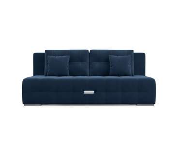 Прямой диван-кровать Марсель 4 темно-синего цвета