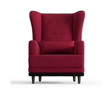 Кресло Лорд в обивке из велюра бордового цвета