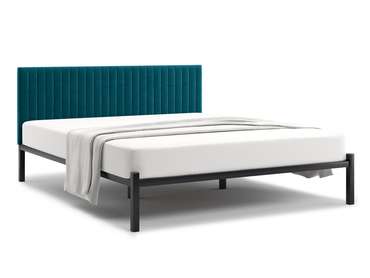 Кровать Лофт Mellisa Steccato 160х200 сине-зеленого цвета без подъемного механизма