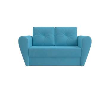 Прямой диван-кровать Квартет светло-синего цвета