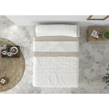 Комплекты Мешок Nordic без наполнения Tejidos Reina JUCAR Слоновая кость 90 кровать 3 Предметы