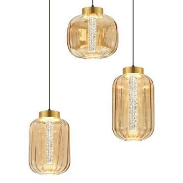 Подвесной светильник PLC-7077-500-3P-AMBER (стекло, цвет янтарный)