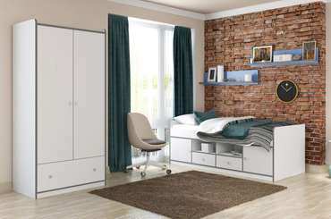 Шкаф Дельта Сильвер белого цвета