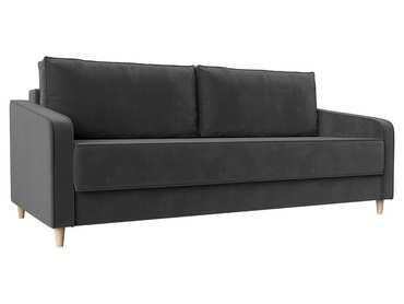 Прямой диван-кровать Варшава серого цвета