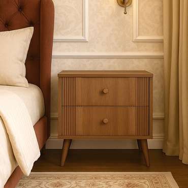 Тумба прикроватная Rain коричневого цвета