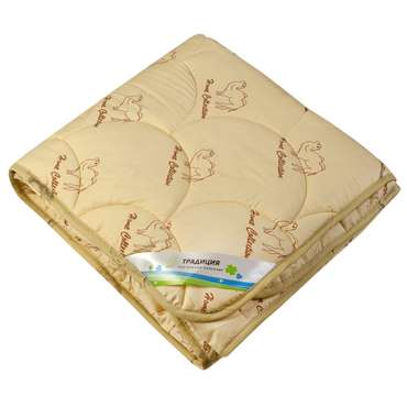Одеяло ВЕРБЛЮЖЬЯ ШЕРСТЬ облегченное 150 гр. 'Стандарт' евро, в 100% полиэстере