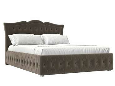 Кровать Герда 160х200 коричневого цвета с подъемным механизмом