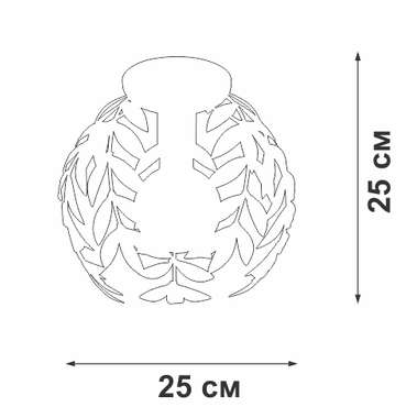 Потолочный светильник V1869-0/1PL (металл, цвет белый)