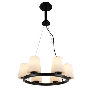 Подвесная люстра ST Luce с белыми абажурами
