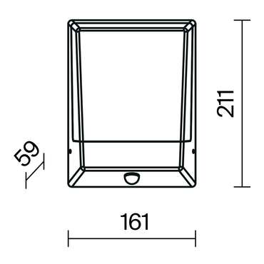 Настенный светильник (бра) Outdoor O448WL-L9GF3KSR Row Outdoor