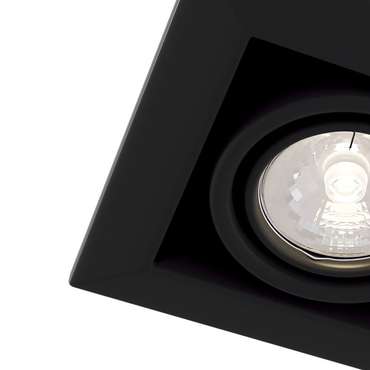 Встраиваемый светильник Metal Modern черного цвета