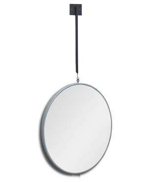 Настенное зеркало Tandem M в раме серебряного цвета