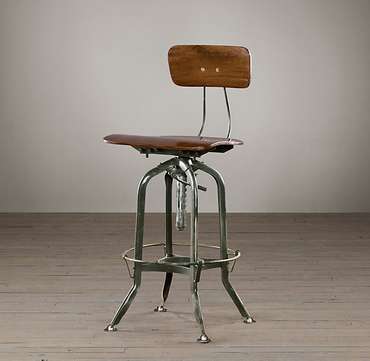 Барный стул Vintage Toledo antiqued green