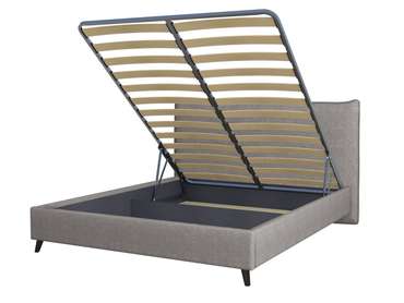 Кровать Kamizo 160х200 серого цвета с подъемным механизмом