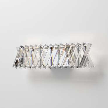 Настенный светильник с хрусталем 101005 LED никель хрусталь Strotskis Solis