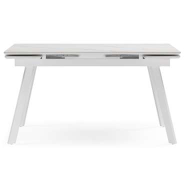 Раздвижной обеденный стол Норман 80х140 белого цвета