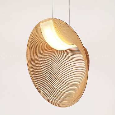 Подвесной светильник Cloyd FUETE P1 / шир. 40 см - дерево - белый