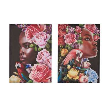 Картина Женщина 50 x 3 x 70 cm (2 pcs) (50 x 1,5 x 70 cm)