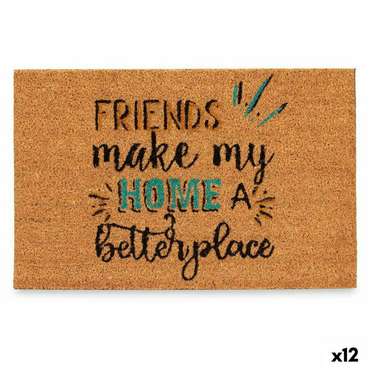 Дверной Коврик Friends Синий Натуральный 60 x 1 x 40 см (12 штук)