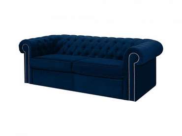Диван-кровать Chesterfield темно-синего цвета