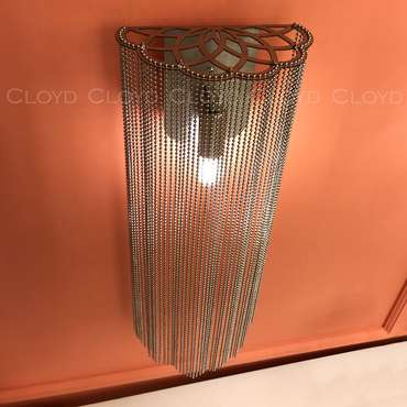 Бра Cloyd ONASSIS W1 / выс. 50 см - никель сатин