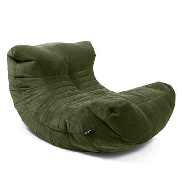 Бескаркасное кресло Кокон зеленого цвета