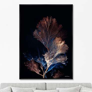 Репродукция картины на холсте Коралловая симфония в цвете ночи, No 2, 2025г.