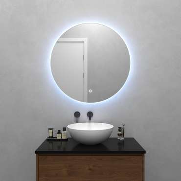 Настенное зеркало Rauntel с холодной подсветкой и сенсорной кнопкой