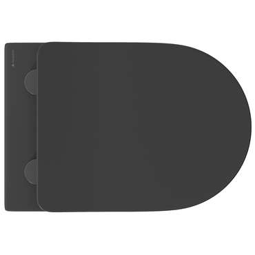 Унитаз подвесной Aqueduto Cone безободковый черного цвета