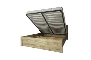 Кровать Doorset 140х200 бежевого цвета с подъемным механизмом