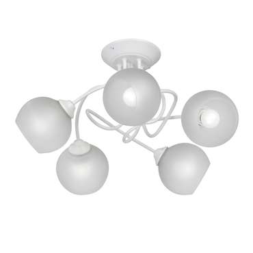 Потолочная люстра V3995-0/5PL (стекло, цвет белый)