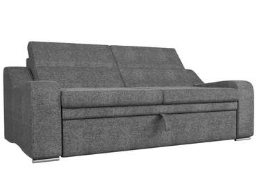 Прямой диван-кровать Медиус серого цвета