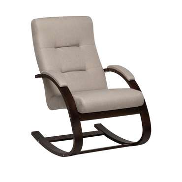 Кресло-качалка Милано NEW бежево-коричневого цвета