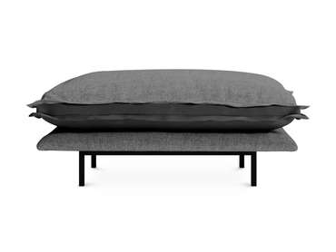 Пуф Barcelona черно-серого цвета