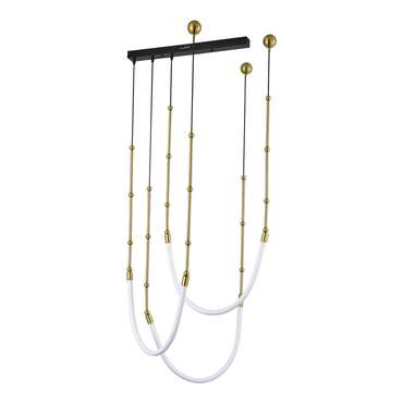 Светильник подвесной ST-Luce Латунь/Белый LED 3*15W 3000K STRAP