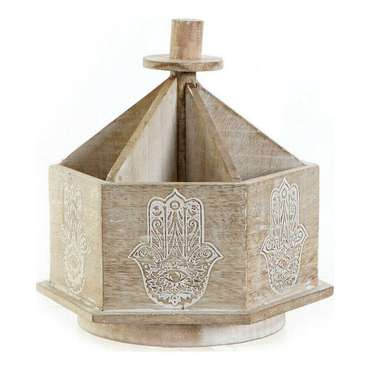 Шкатулки Дистанционное управление DKD Home Decor Коричневый Пластик Древесина манго 20 x 20 x 20 cm