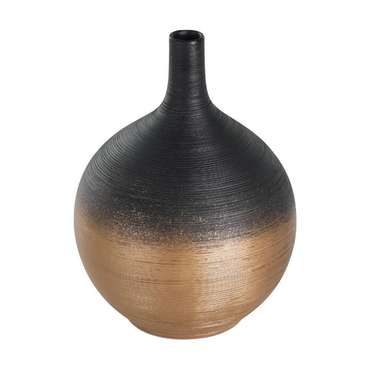Ваза для декора Saryksu черно-золотого цвета