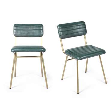 Набор из двух стульев Анупама зеленого цвета