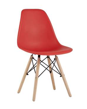 Стул Dsw Eames красного цвета
