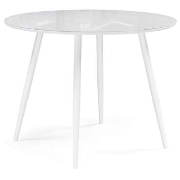 Раскладной обеденный стол Абилин белого цвета