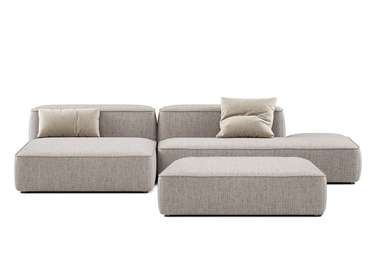 Угловой диван Duo модули DBN 240 бежевого цвета