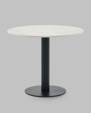 Обеденный стол Фризбин D90 черно-белого цвета